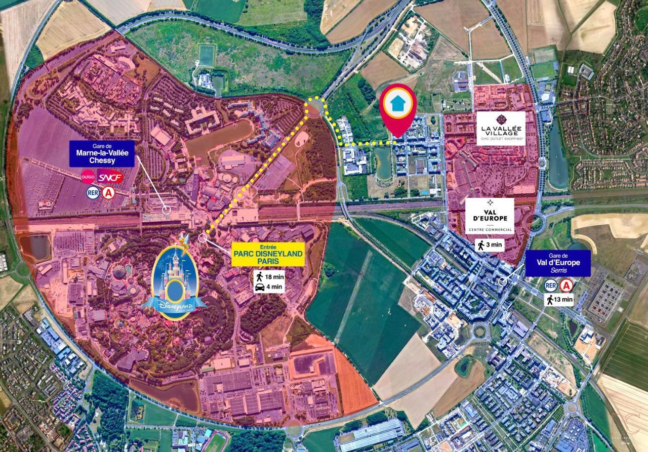 Disneyland-Paris, 8Pers, Wifi, Netflix, 2 Parkings Serris Luaran gambar